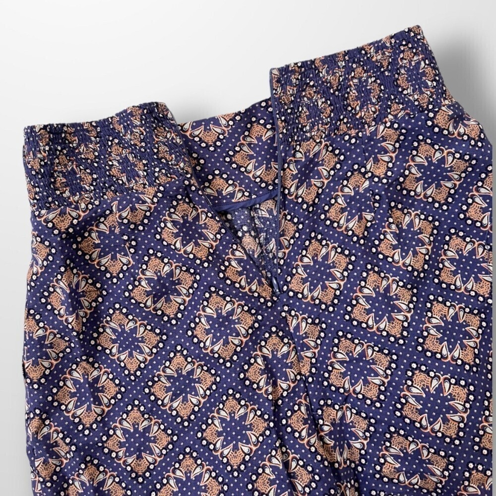 Maeve NWT Purple Terrace Floral Wide Leg Pants 2 - Picture 8 of 12